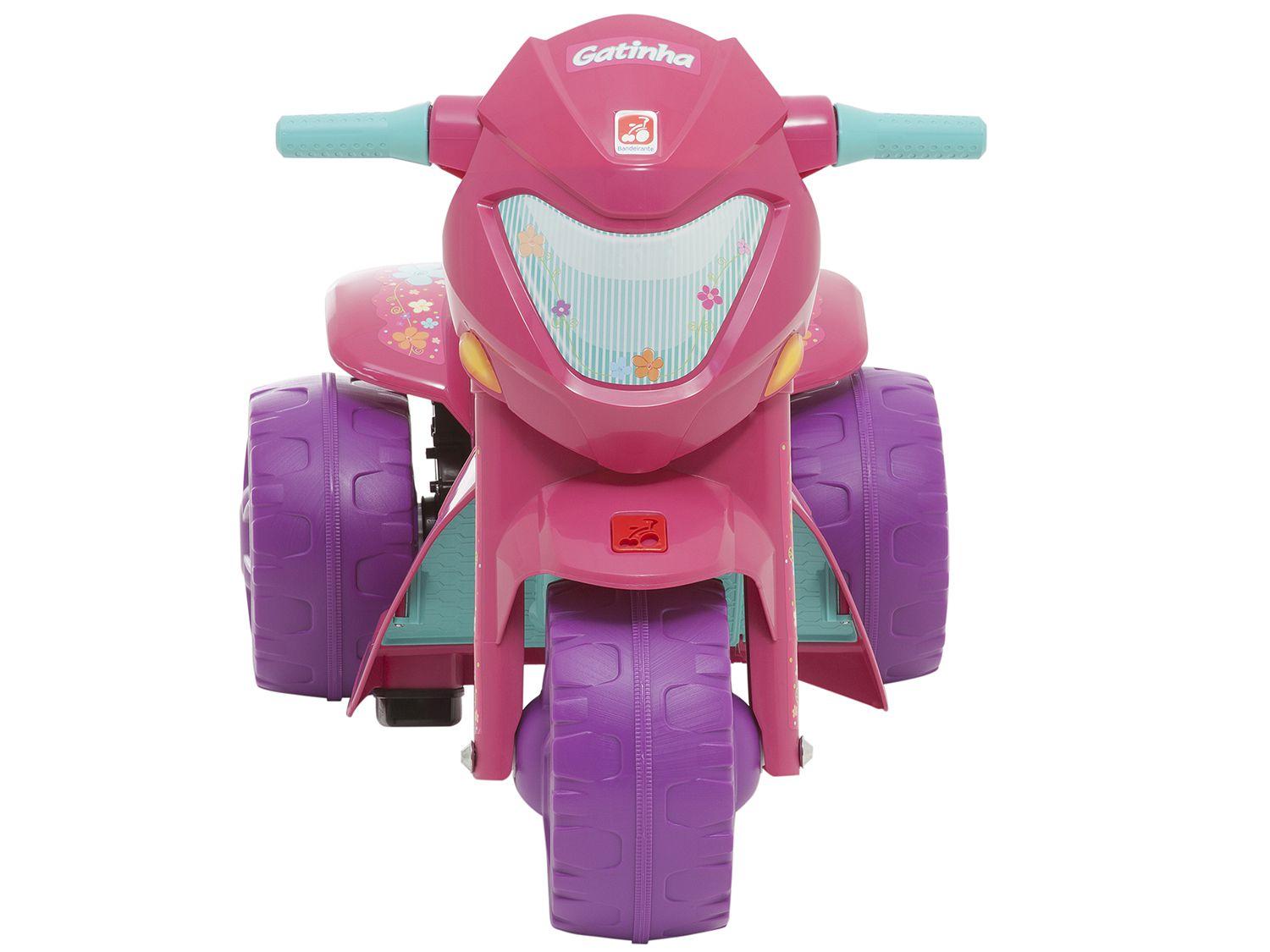 Moto Elétrica Infantil Gatinha 2 Marchas Bandeirante