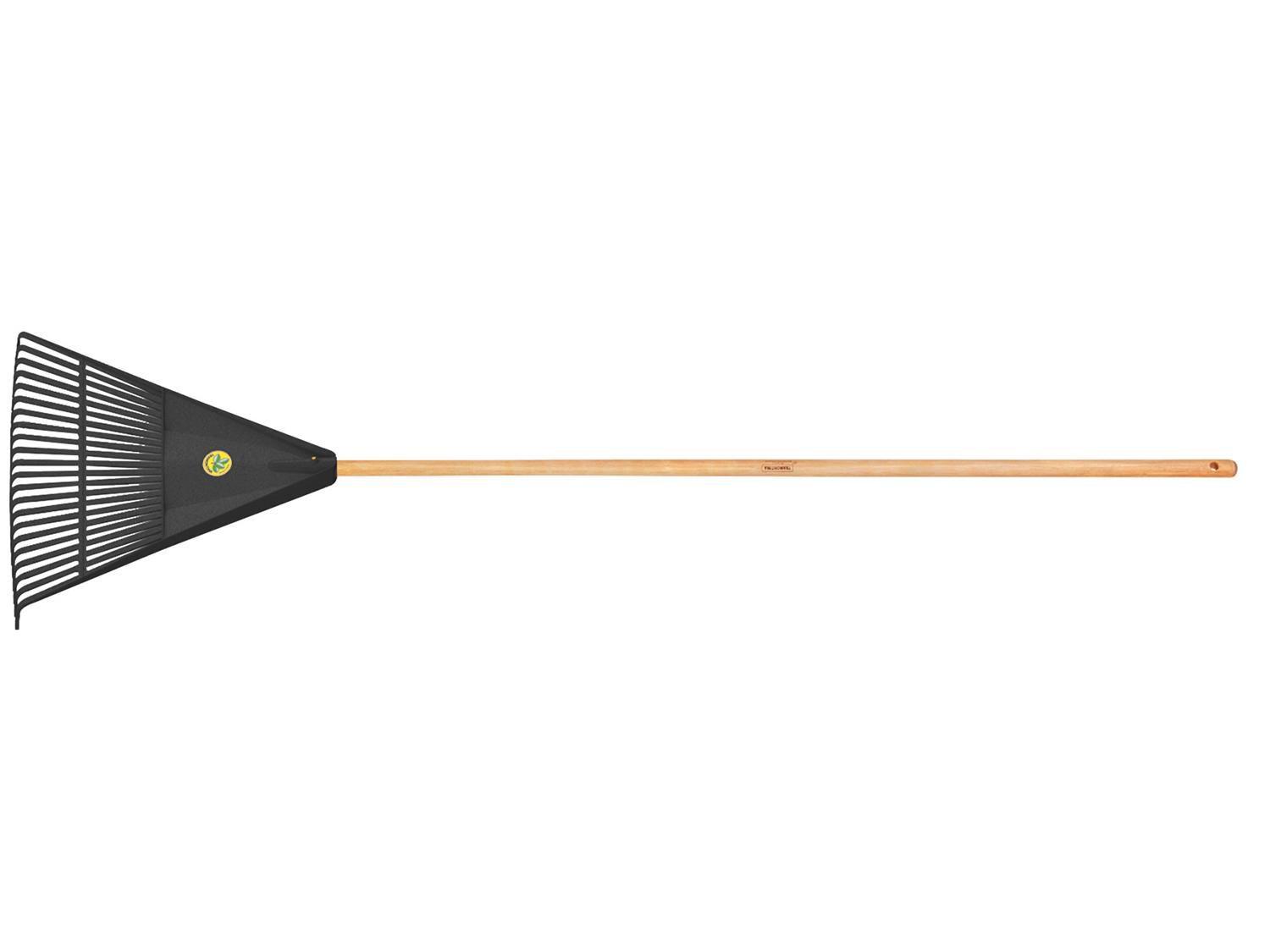 Vassoura de Jardim Tramontina 77850724 Plástica - 22 Dentes com Cabo de Madeira 120cm