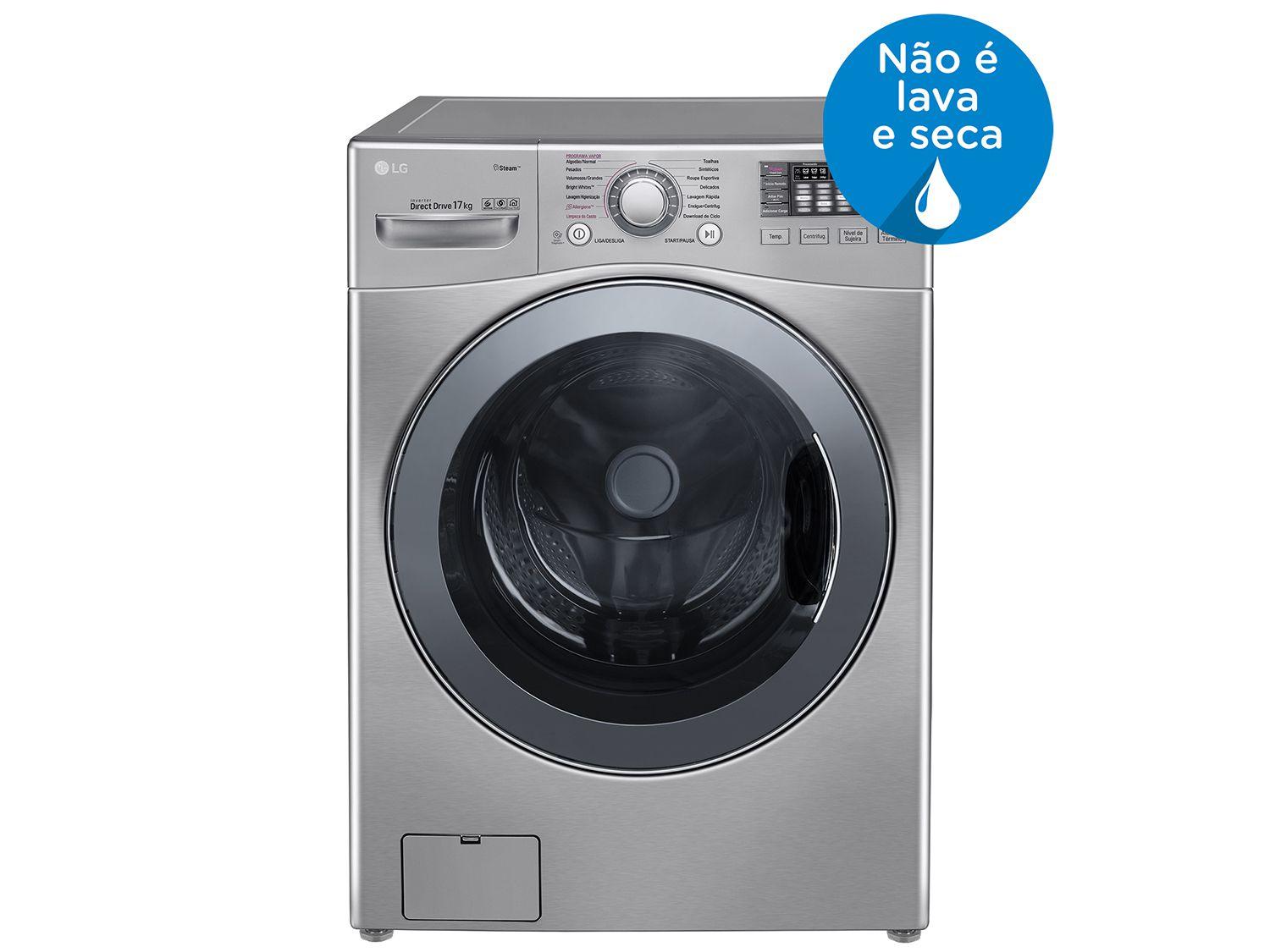 Lavadora de Roupas LG WM17VVS6 17Kg - Água Quente Função TurboWash