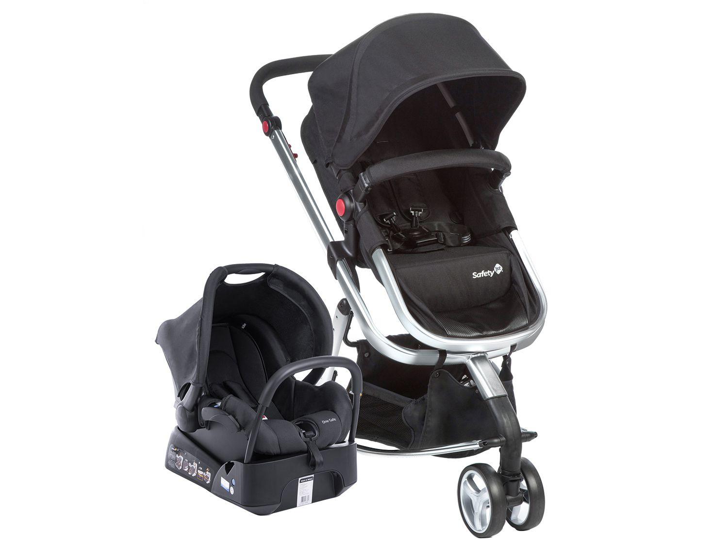 Carrinho de Bebê com Bebê Conforto Safety 1st - Travel System Mobi TS 0 a 15kg