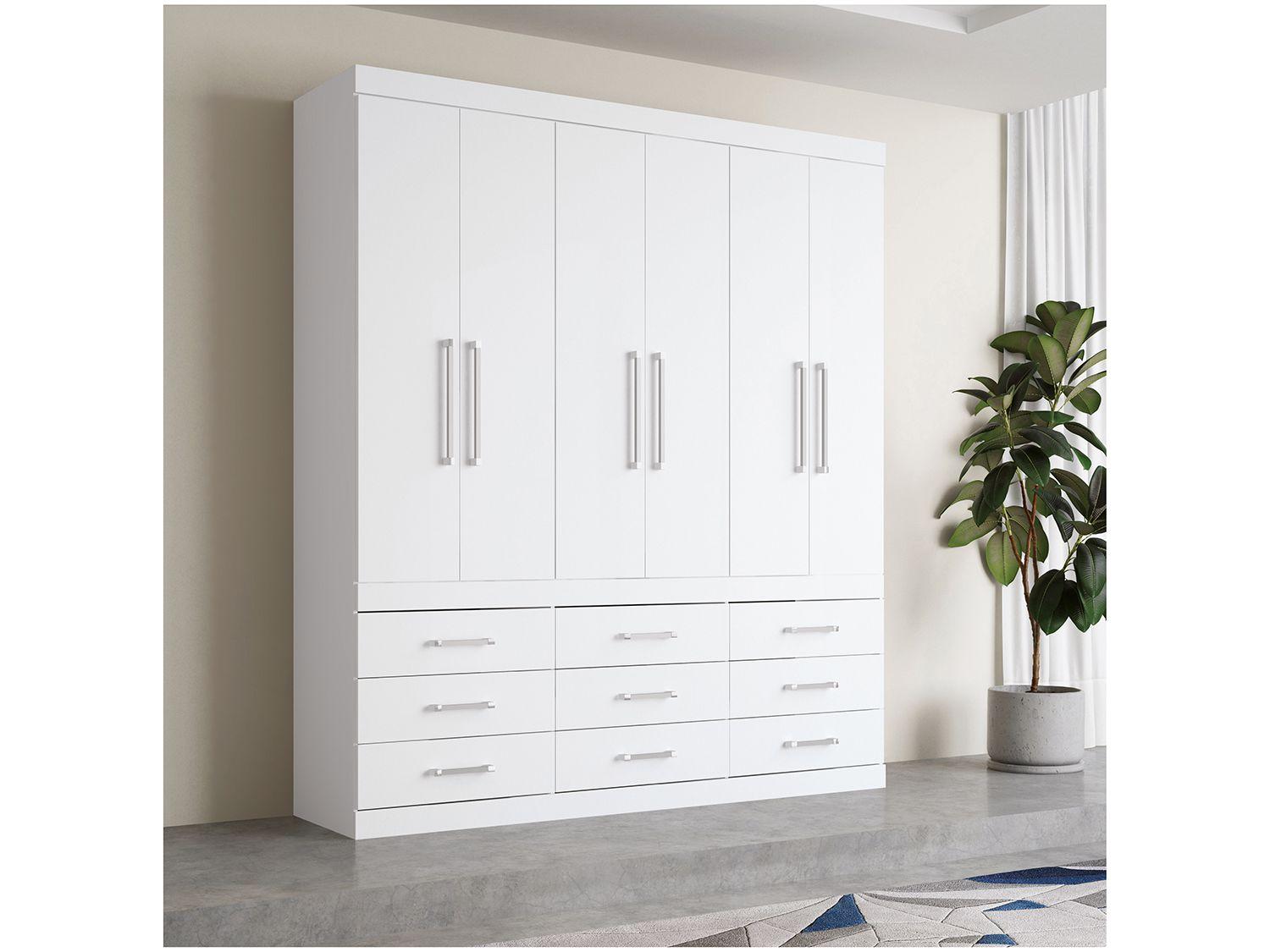 Guarda-roupa Casal 6 Portas 9 Gavetas - Santos Andirá Havana Plus 154866