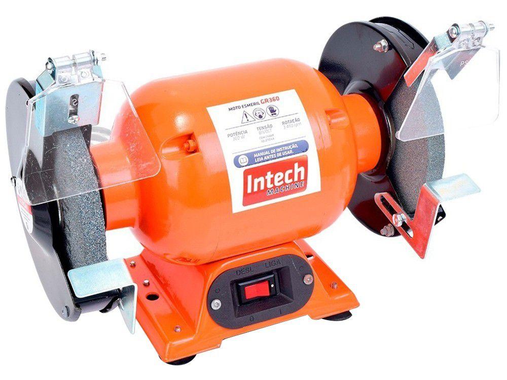 Moto Esmeril Profissional Intech Machine 6" - GR360 360W Bivolt