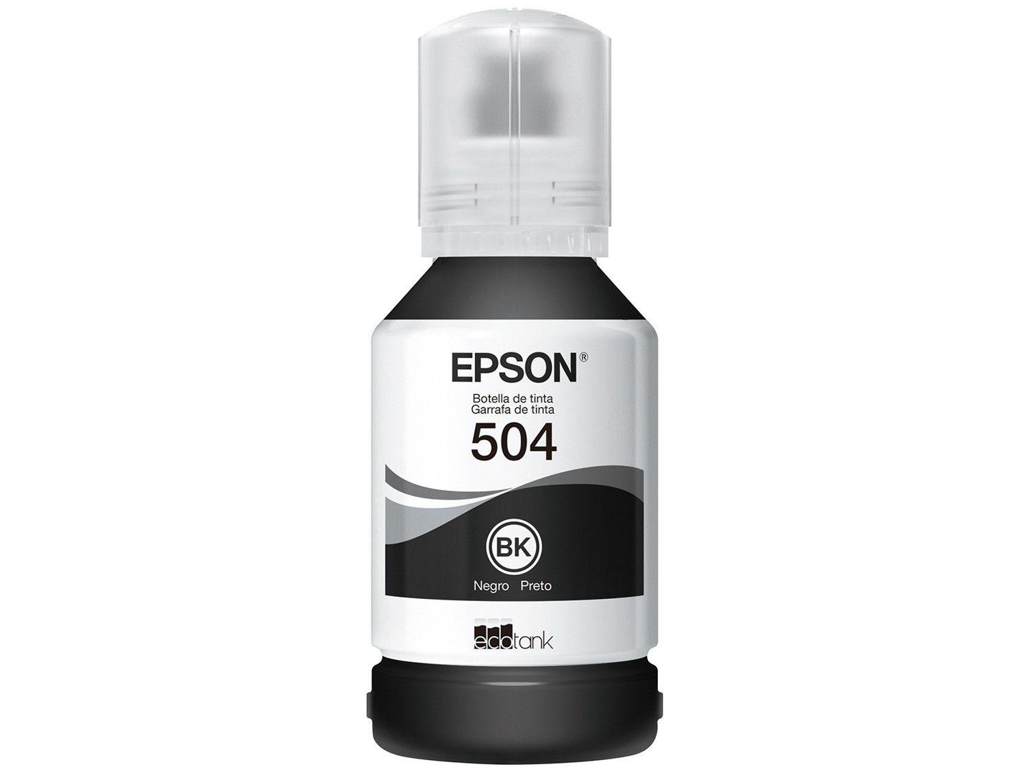 Garrafa de Tinta Epson T504 Preto - Original