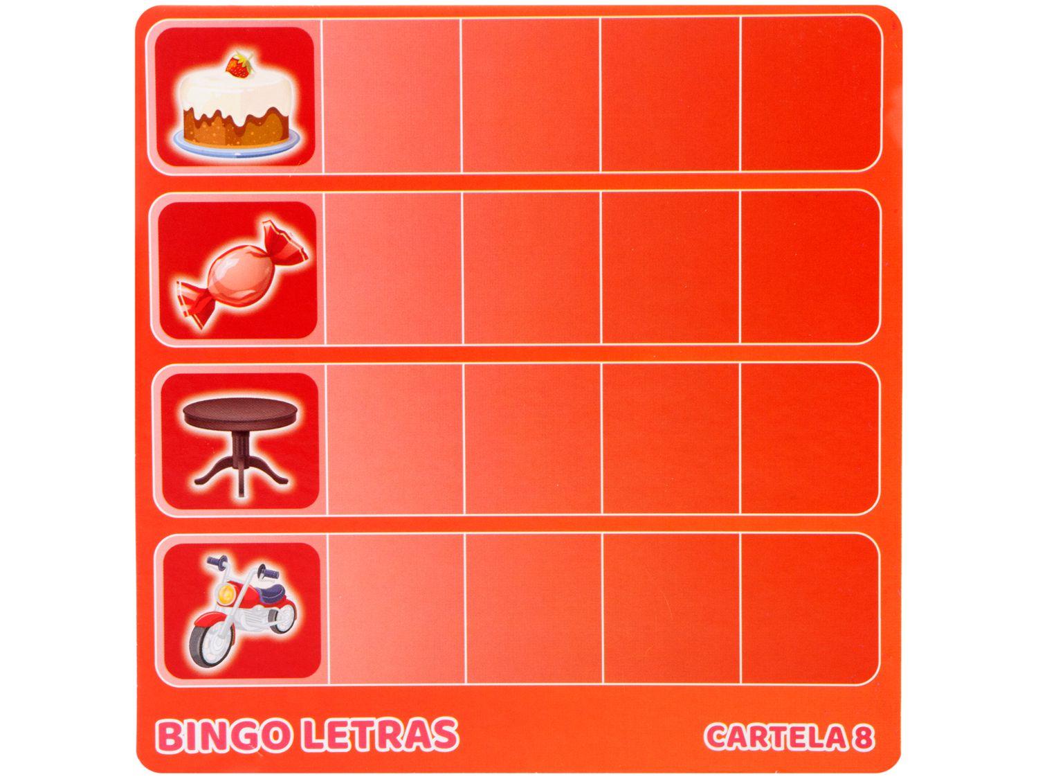 Jogo Educativo Bingo das Letras - Loja Grow