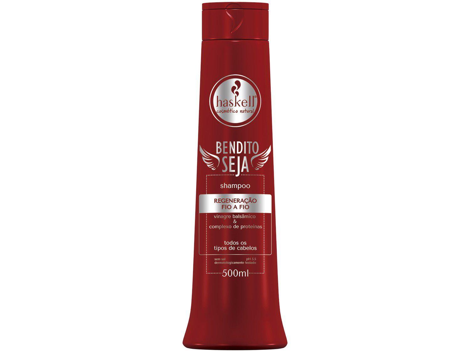 Shampoo Haskell Profissional Bendito Seja - Regeneração Fio a Fio 500ml