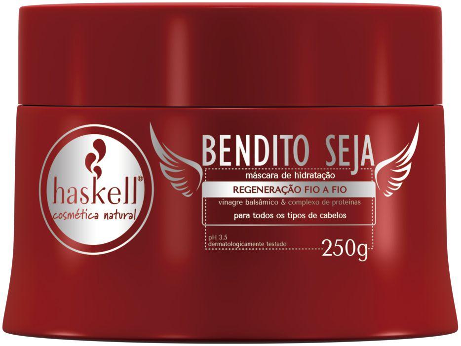 Máscara para Cabelo Hidratante Haskell - Bendito Seja Regeneração Fio a Fio 250g