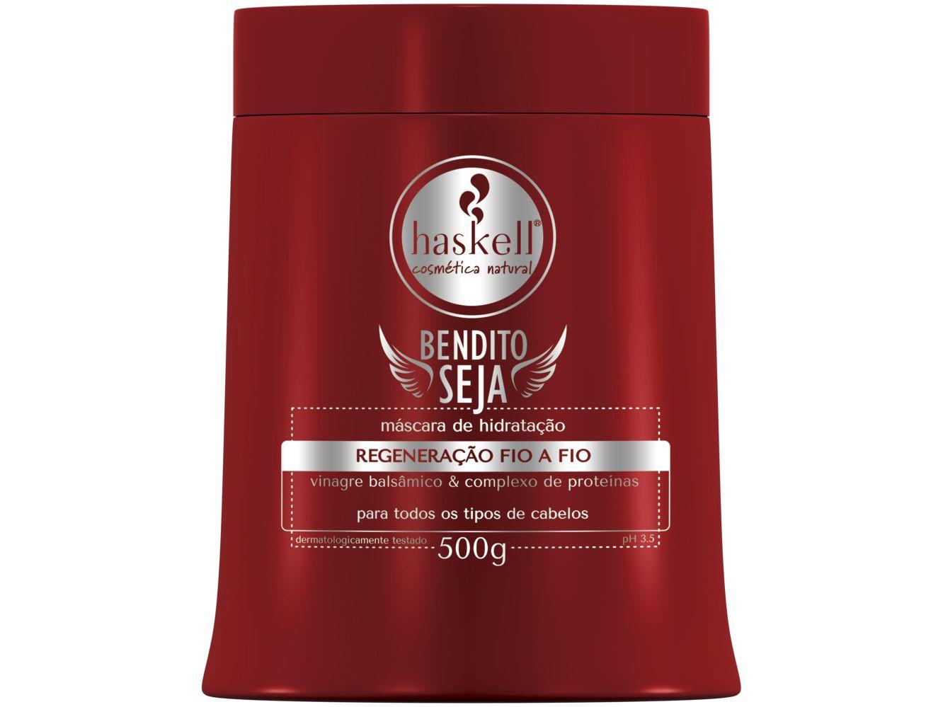 Máscara para Cabelo Hidratante Haskell - Bendito Seja Regeneração Fio a Fio 500g