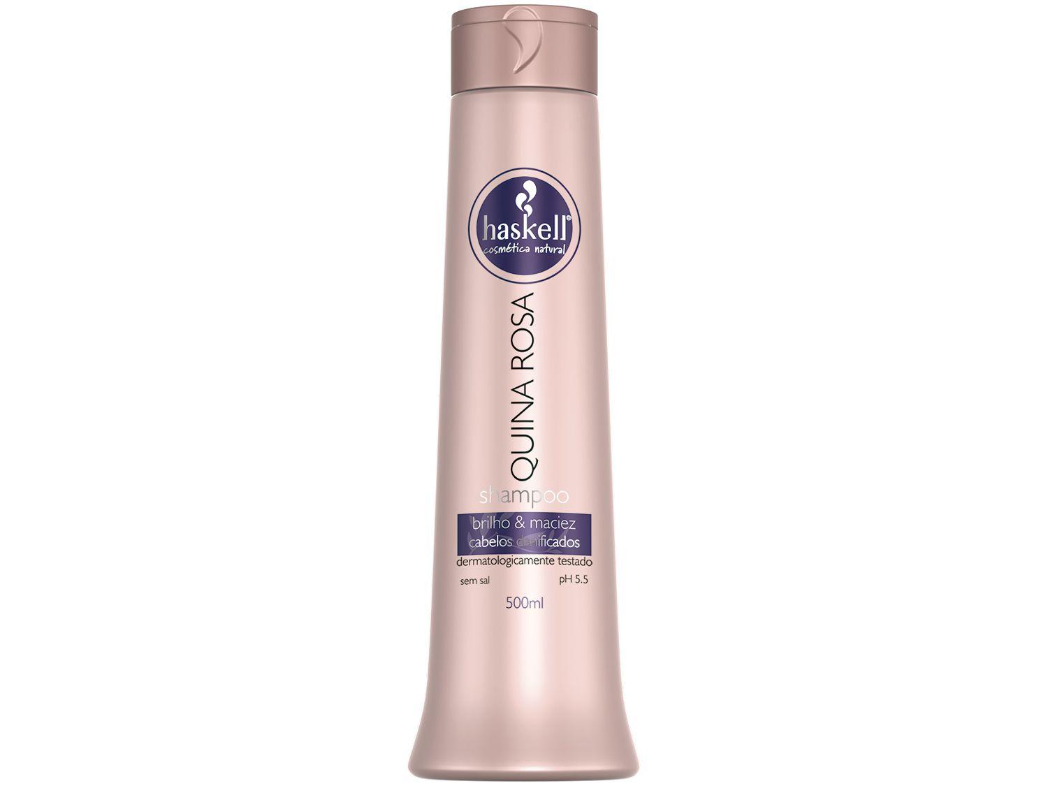 Shampoo Haskell Profissional Quina Rosa - Brilho & Maciez 500ml