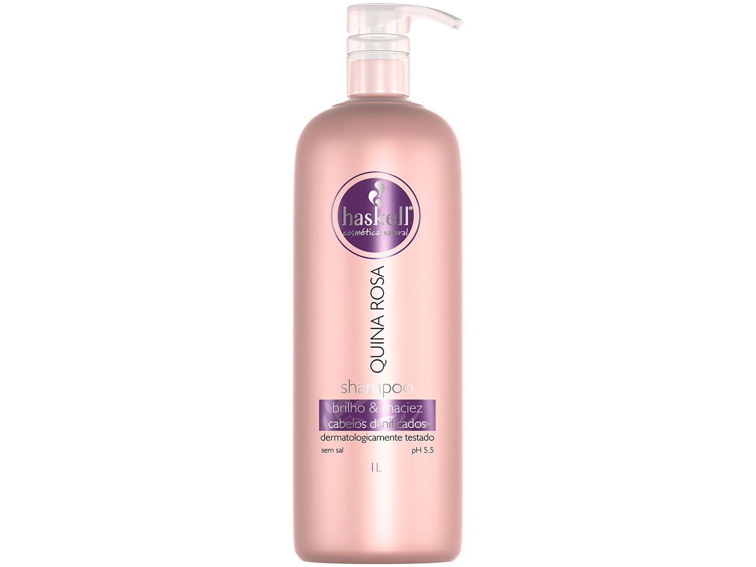 Shampoo Haskell Profissional Quina Rosa - Brilho & Maciez 1L
