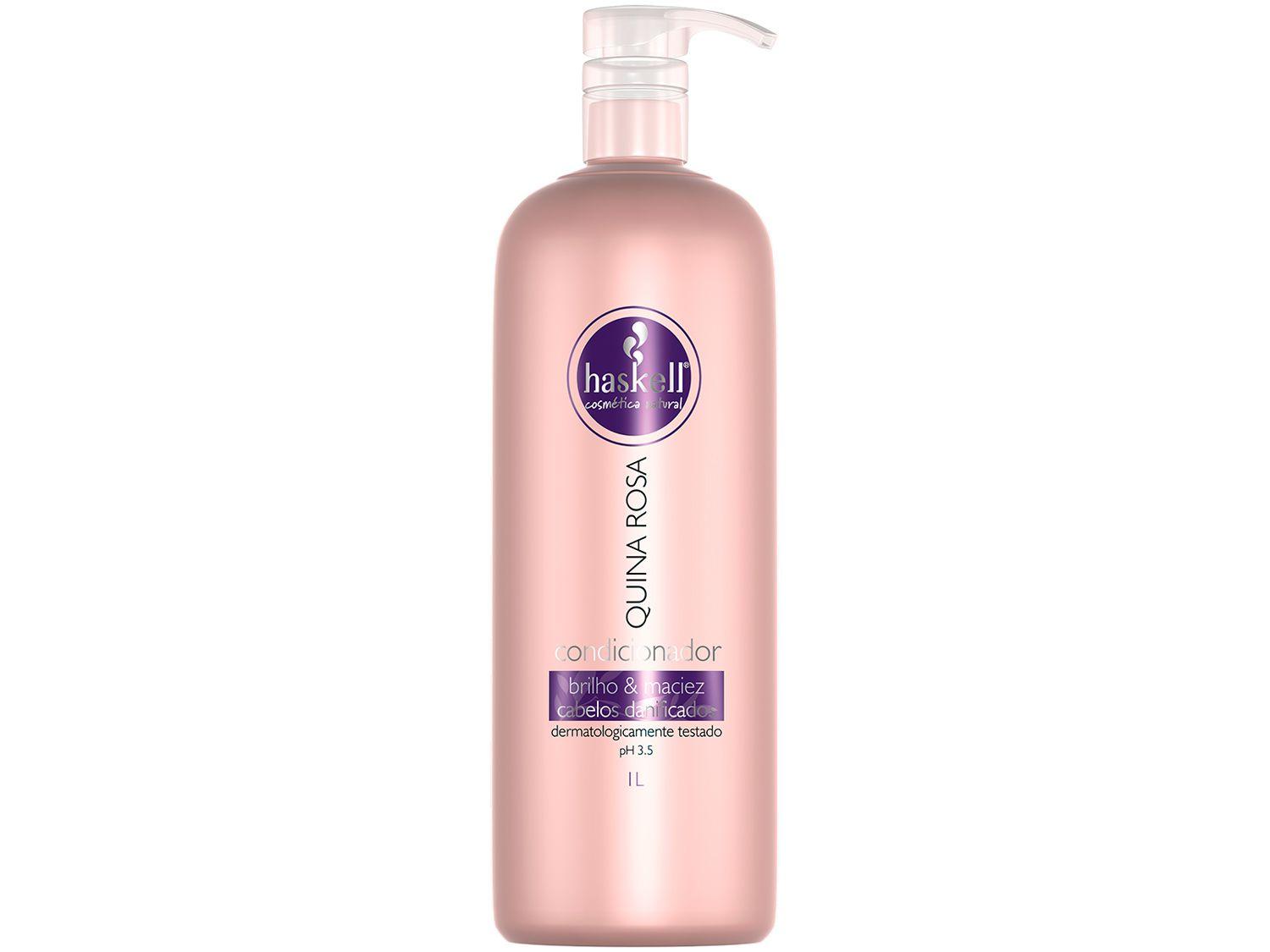 Condicionador Haskell Profissional Quina Rosa - Brilho & Maciez 1L