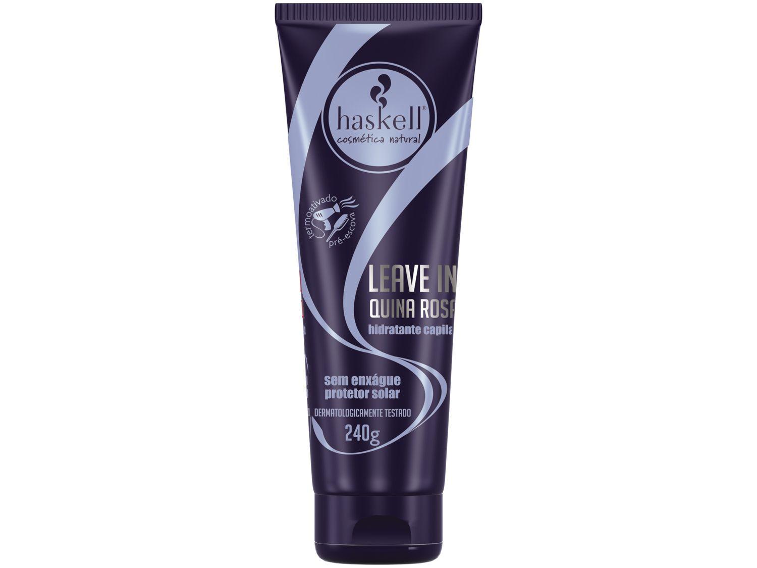 Leave-in Haskell Quina Rosa - Hidratante Capilar 240g