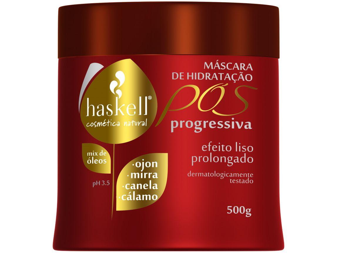 Máscara para Cabelo Hidratante Haskell - Pós Progressiva Efeito Liso Prolongado 500g