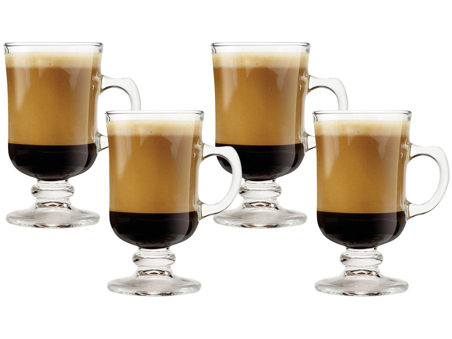Caneca de Vidro de Café 120ml Crisa México - Mini Bill 4 Peças