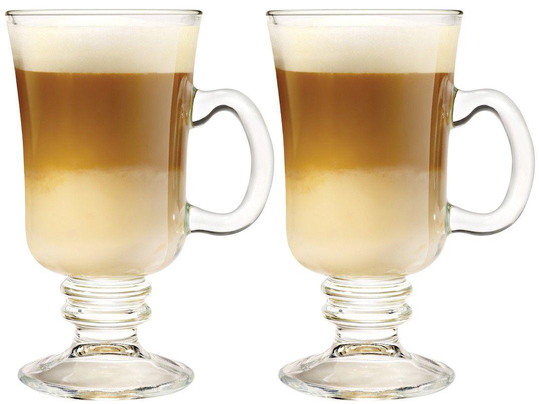 Caneca de Vidro de Café 240ml Crisa México - Bill 2 Peças
