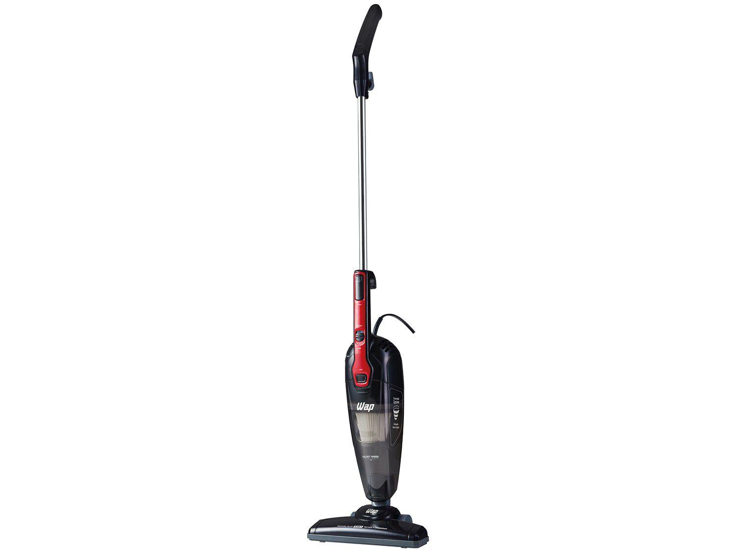 Aspirador de Pó Vertical Wap Filtro HEPA - 1000W Silent Speed FW005871 Preto e Vermelho