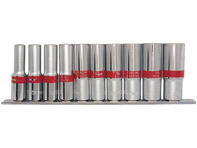 Jogo de Soquetes MTX 135909 10-22mm - 10 Peças