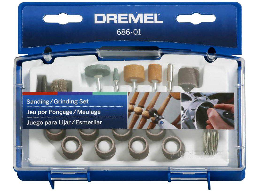 Jogo para Micro Retífica Dremel 686 - 31 Peças