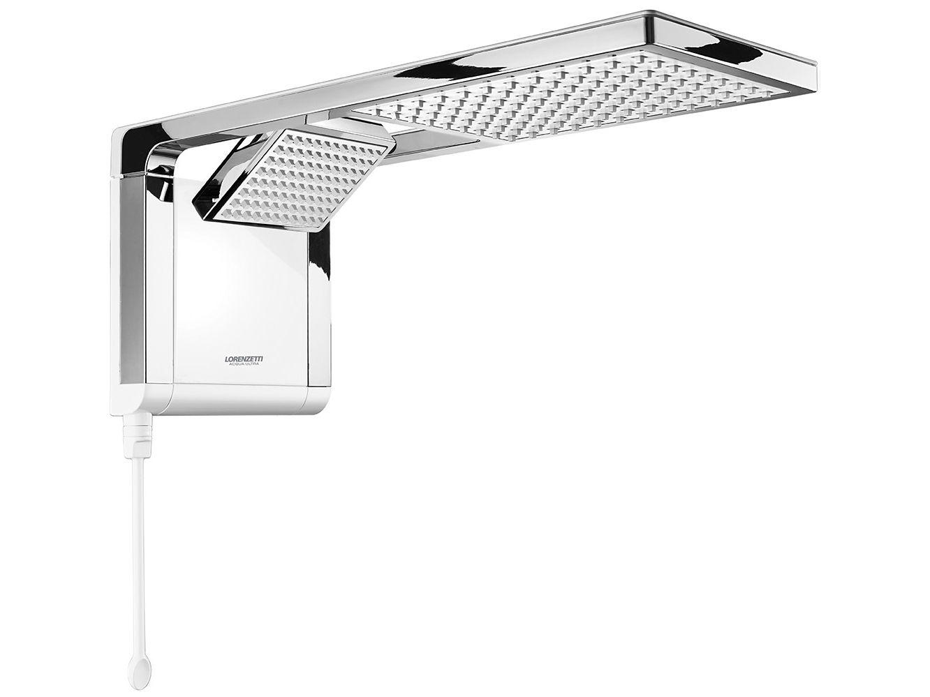 Chuveiro Eletrônico Lorenzetti Ultra Aqua Duo - 6800W Branco e Cromado Temperatura Gradual