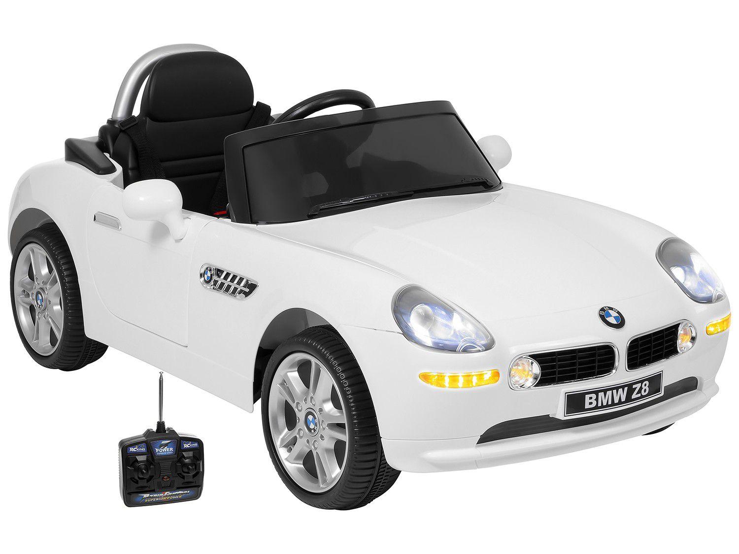 Carro Elétrico Infantil BMW Z8 - com Controle Remoto 2 Marchas Emite Sons 12V