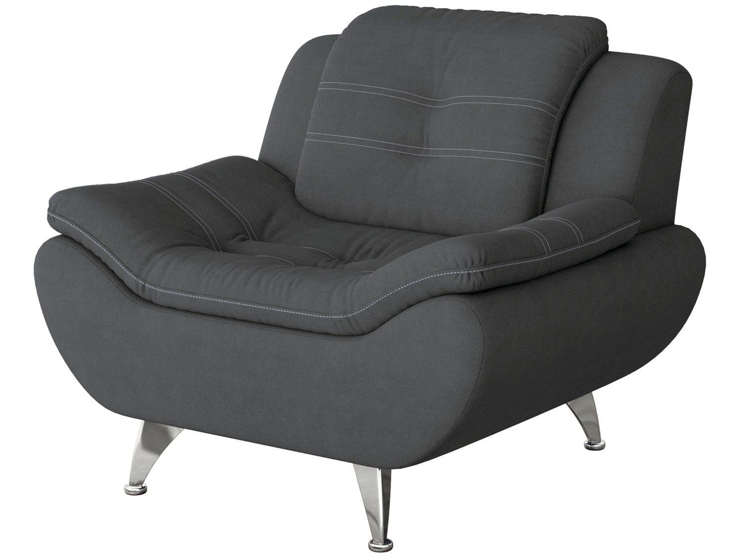 Poltrona Decorativa Suede Linoforte - Mirage
