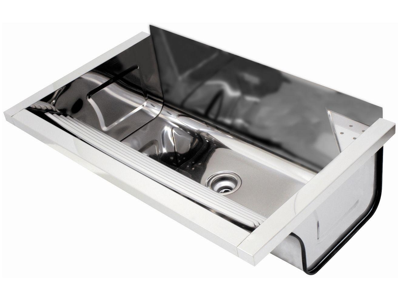 Tanque Inox de Parede Franke 47L - 47,8x82cm Prática TS740