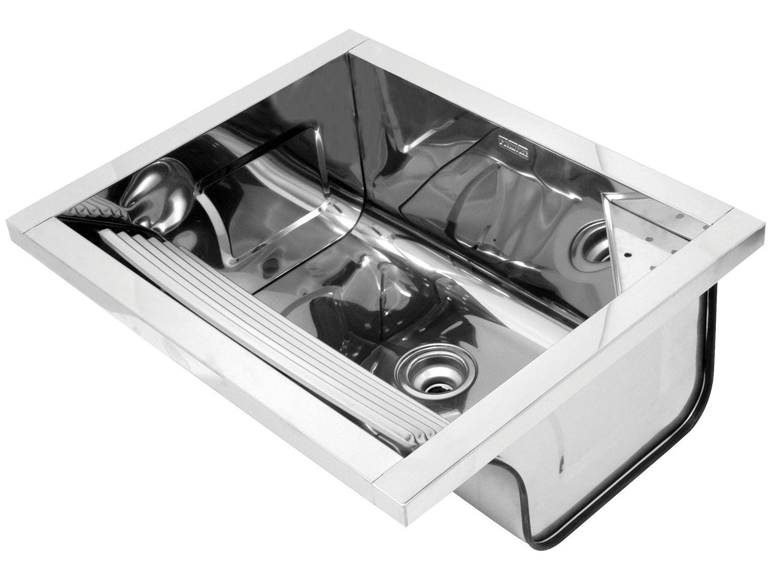 Tanque Inox de Sobrepor Franke 35L - 51,5x63cm Prática TS550