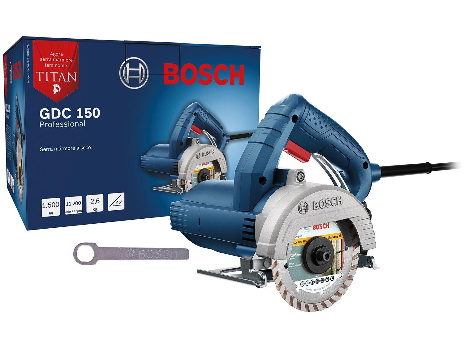 Serra Mármore Bosch GDC 150 1500W - 12200 RPM 4 Peças