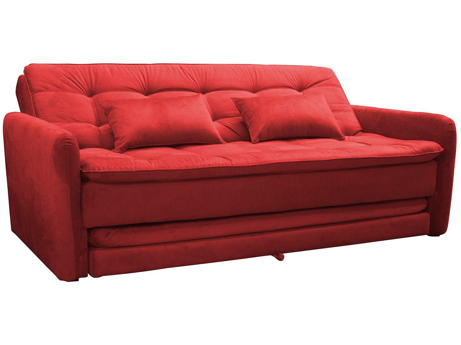 Sofá-Cama Casal 3 Lugares Suede Reclinável - Matrix Madalena