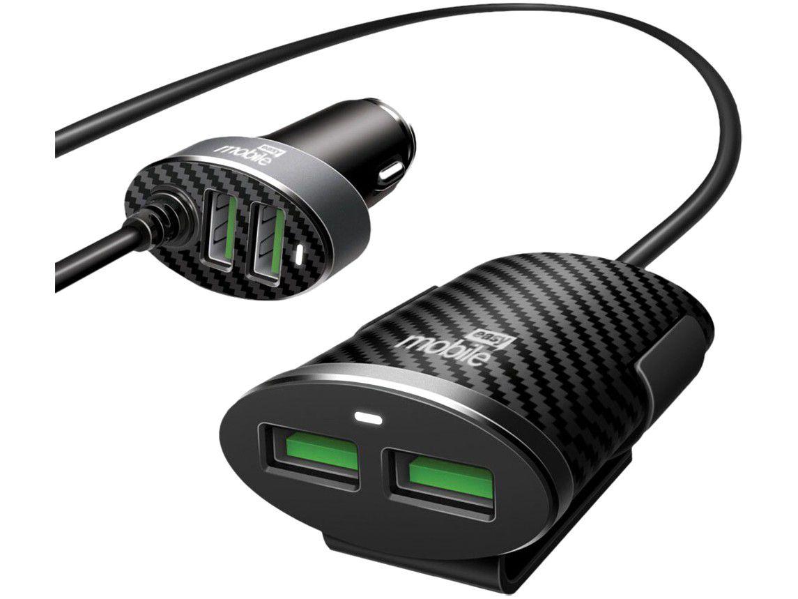 Carregador Veicular Universal Easy Mobile - CARVDUO4XPR