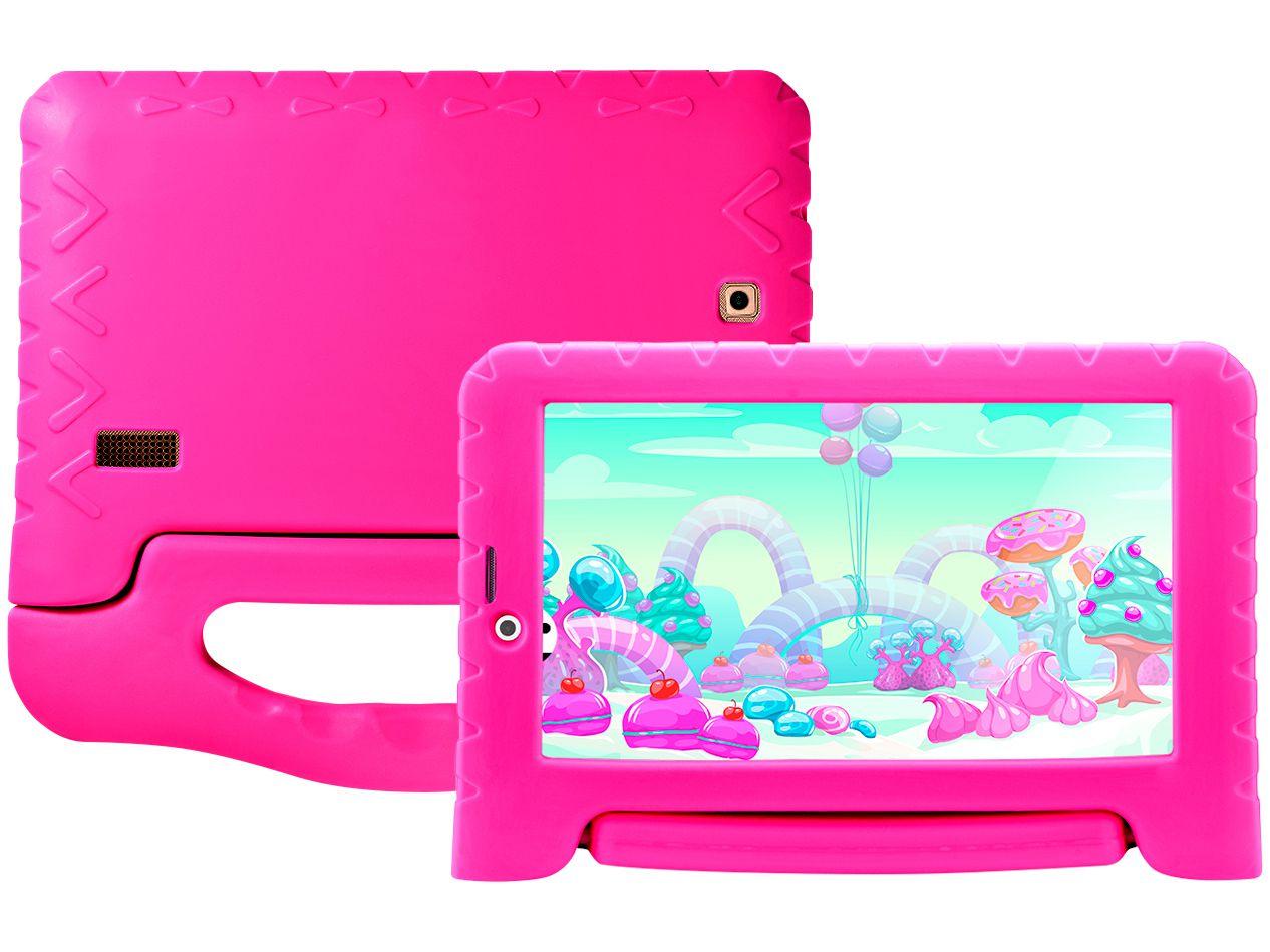 Tablet Multilaser Kid Pad Plus 8GB 7" 3G/Wi-Fi - Android Oreo (Go) Quad-Core com Câmera Integrada