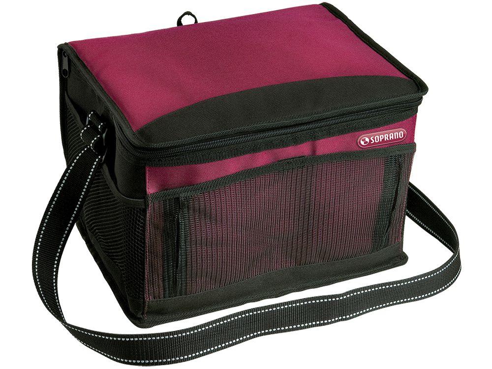 Bolsa Térmica Dobrável 20L Vermelha - com Bolso Lateral Soprano Tropical