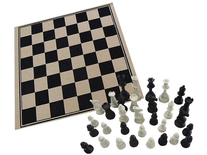 Jogo de Tabuleiro Xadrez 32 Peças Pangué - 722
