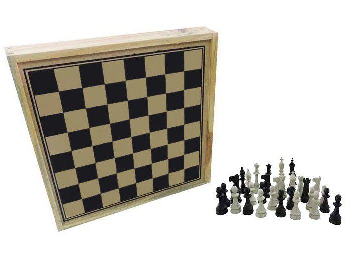 Jogo de Tabuleiro Xadrez 32 Peças Pangué - 519
