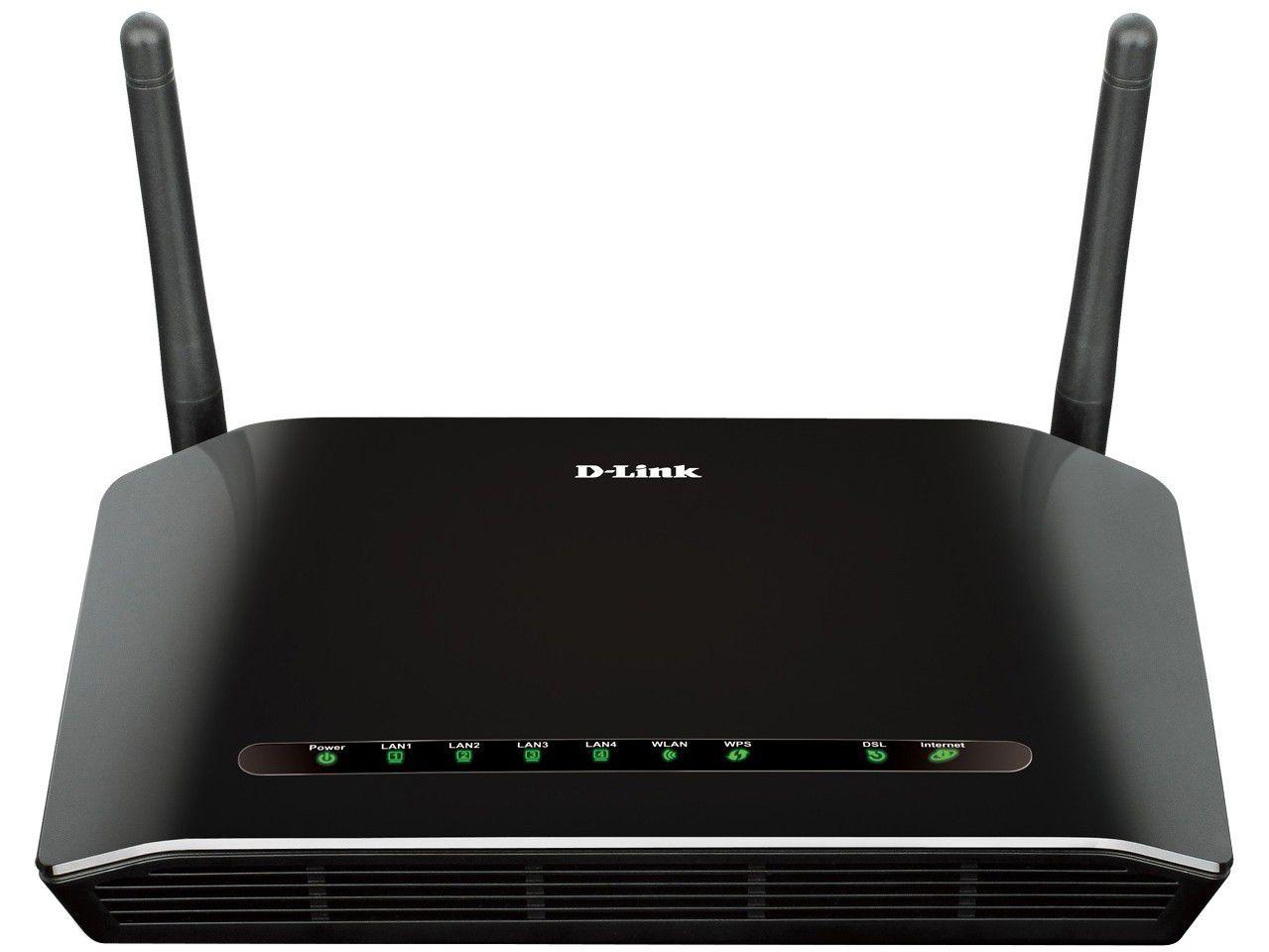Modem Roteador Wi-Fi D-Link DSL-2740E/BR - 300mbps 2 Antenas 4 Portas
