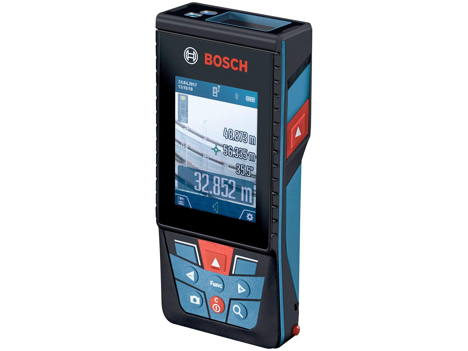 Trena Laser Profissional 120m Bosch GLM 120 C - com Bolsa de Proteção