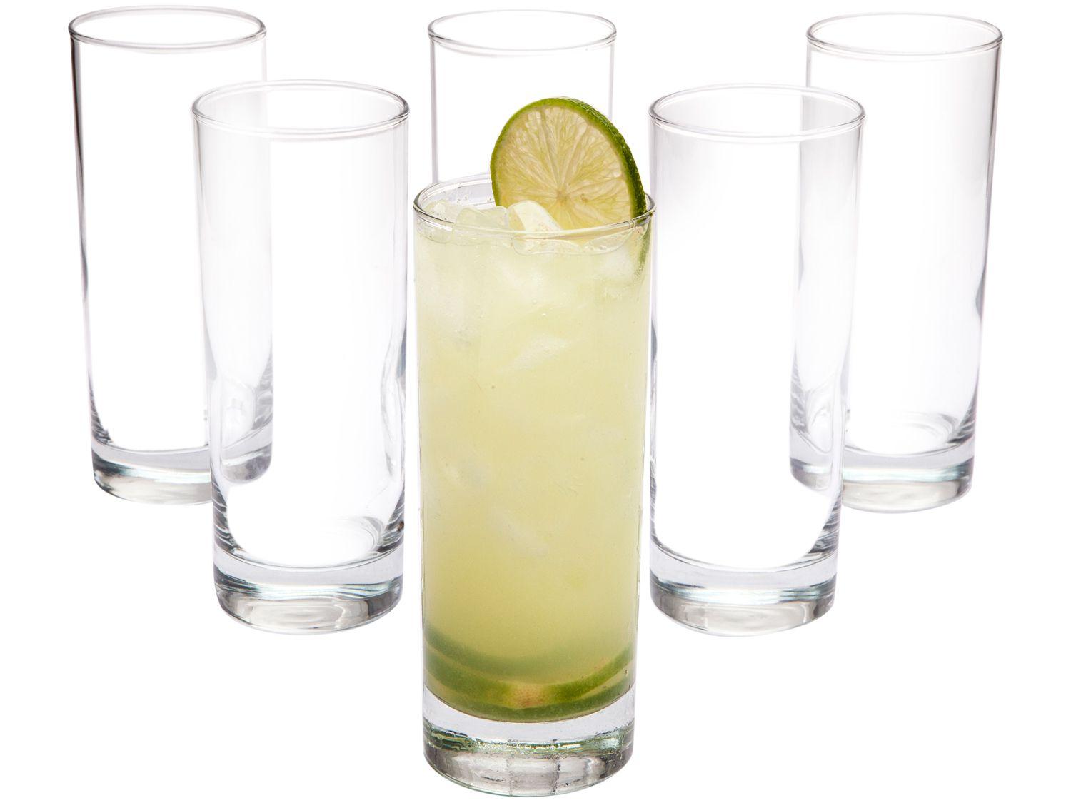 Jogo de Copos de Vidro 330ml de Vidro 6 Peças - Vicrila Long Drink Scotland