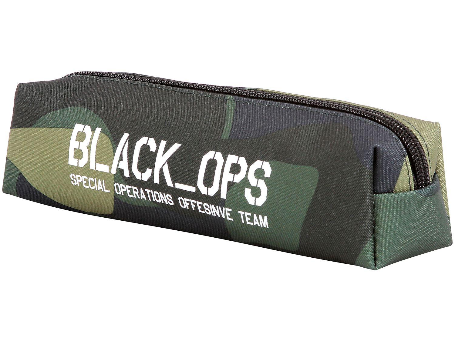 Estojo Escolar Camuflado com Zíper Black Ops - DMW