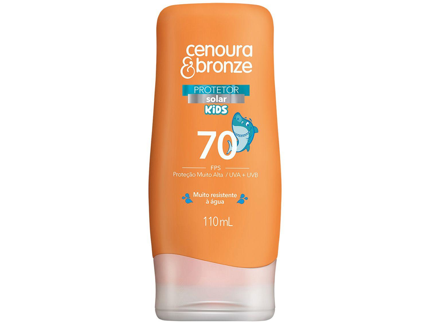 Protetor Solar Infantil Corporal Cenoura & Bronze - FPS 70 Kids 110ml