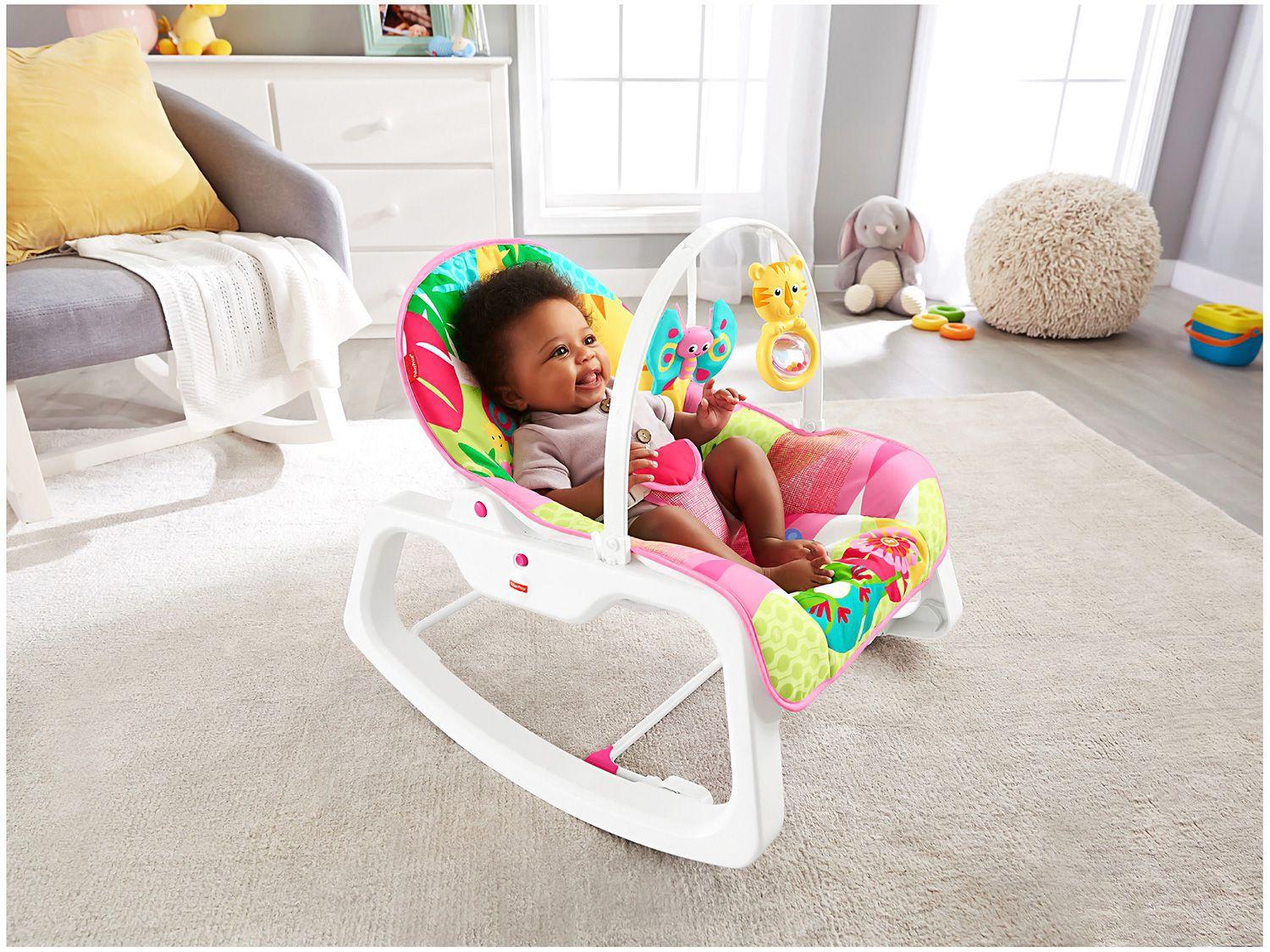 Cadeirinha de Descanso Reclinável Vibratória com Móbile Fisher-Price ...
