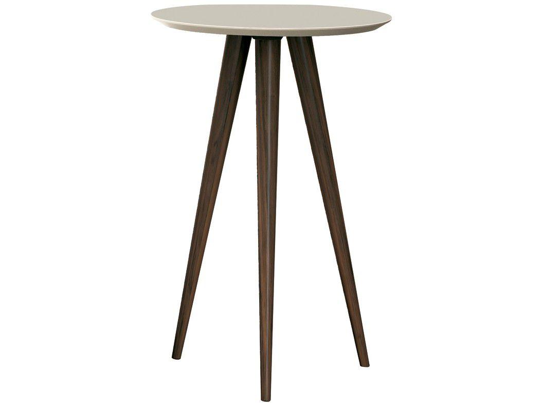 Mesa de Apoio Lateral EDN Móveis Class Lunis - Off White Pés Palito