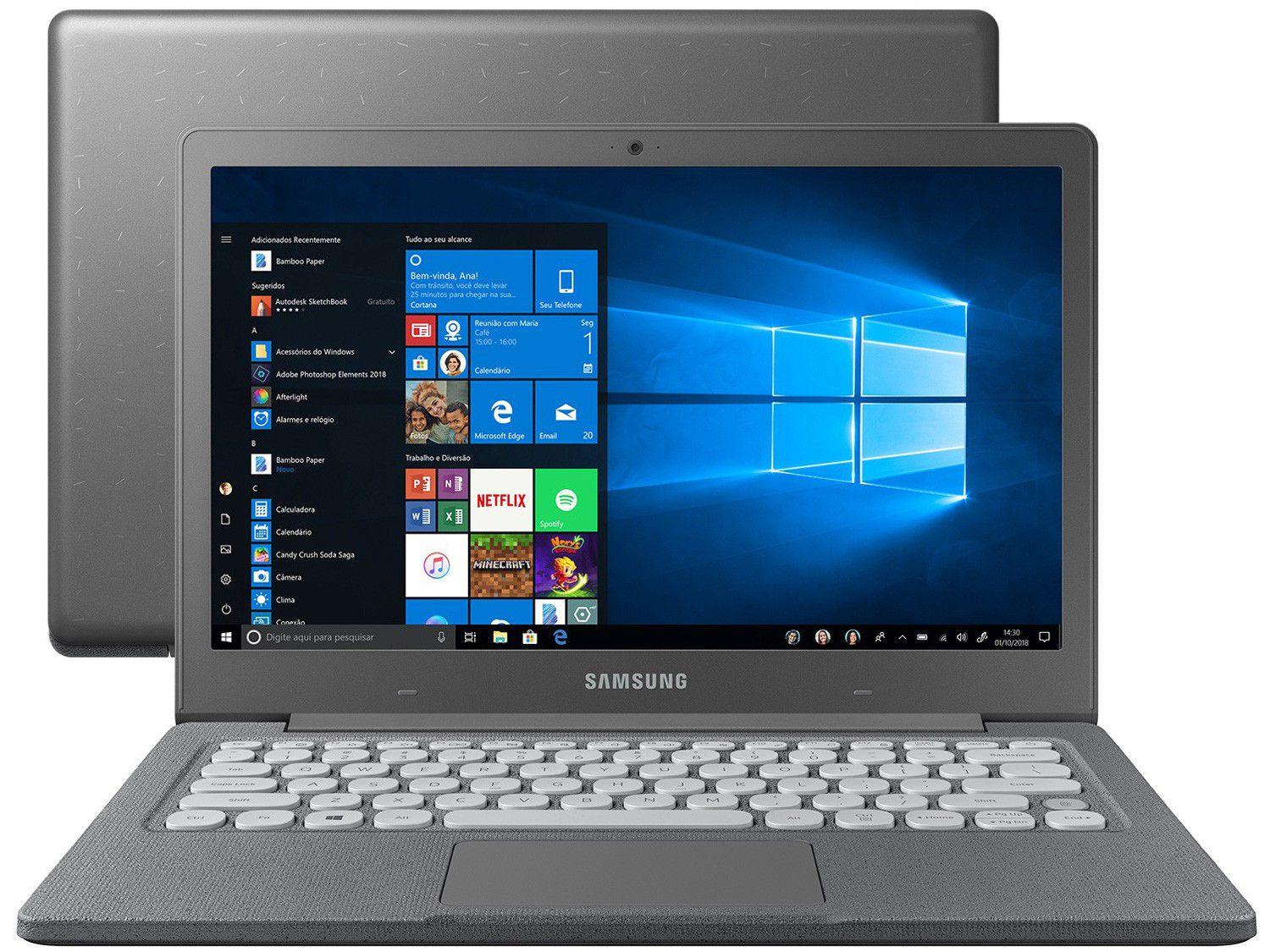 Notebook Samsung Flash F30 Intel Dual Core - 4GB SSD 64GB 13,3" Full HD LED Windows 10