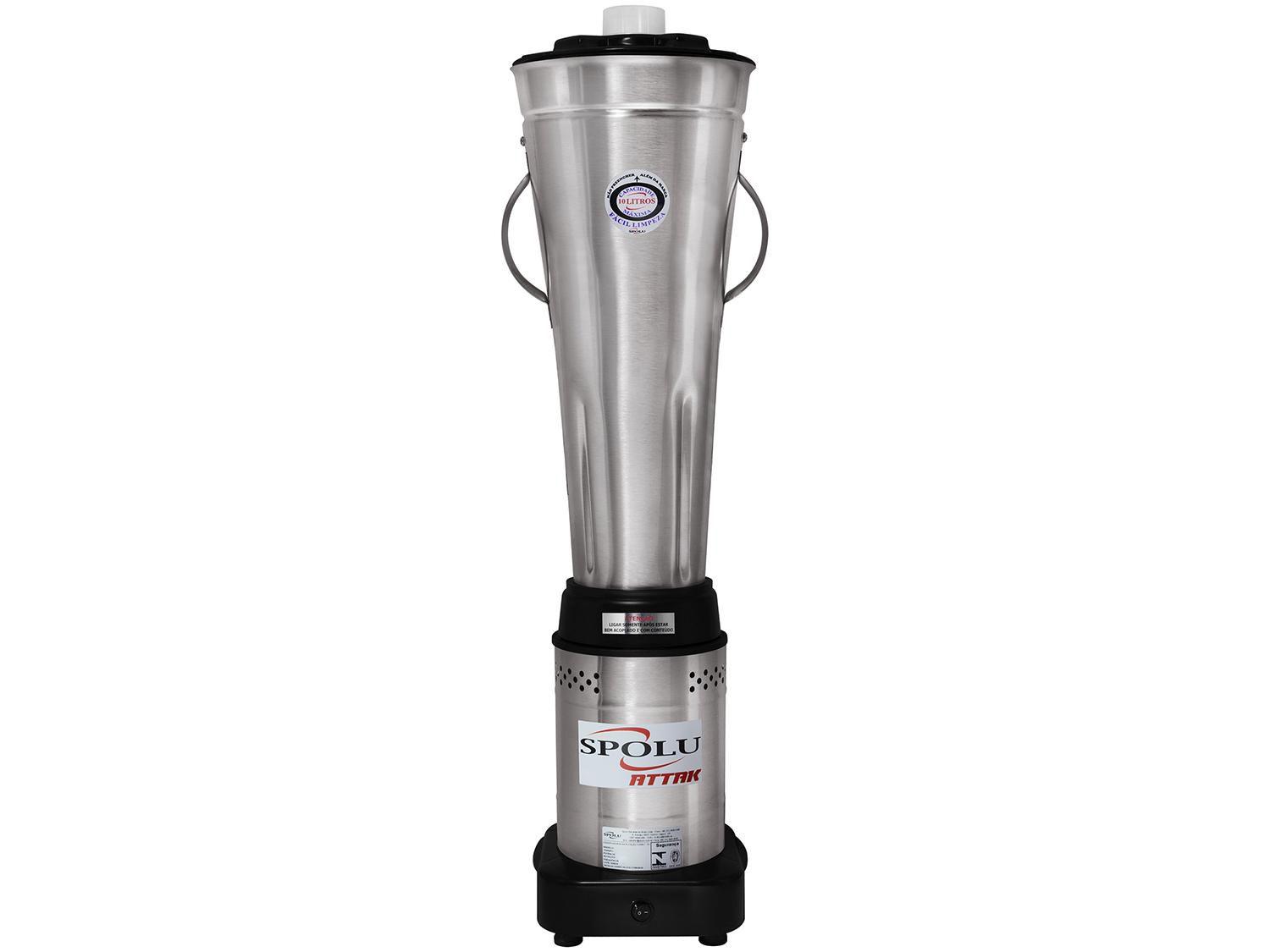 Liquidificador Industrial 10 Litros Spolu Attak - Baixa Rotação 1000W