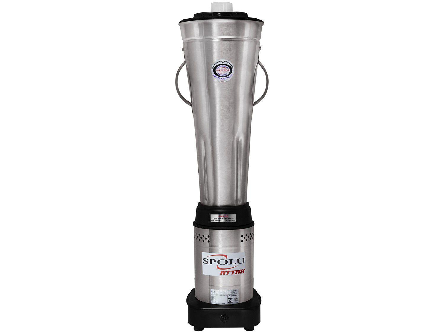 Liquidificador Industrial 10 Litros Spolu Attak - Baixa Rotação 1000W