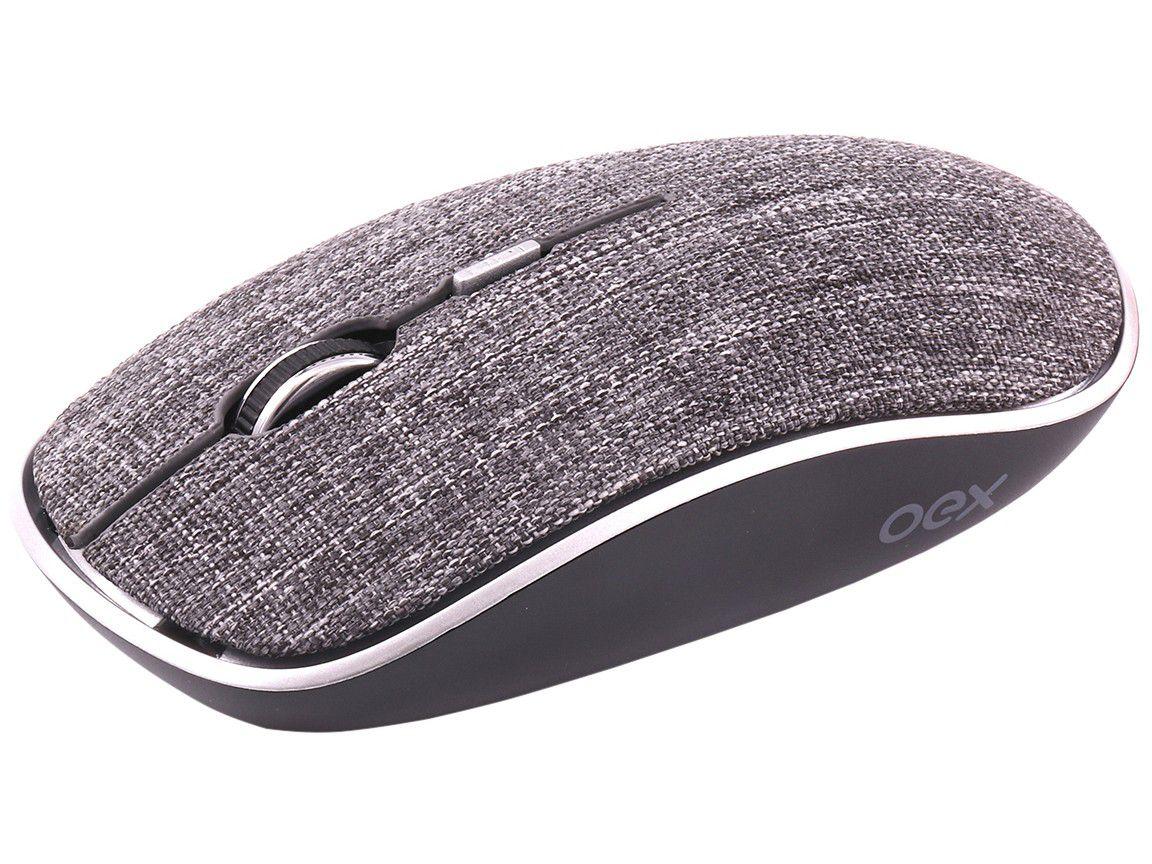 Mouse Sem Fio Óptico 1600dpi OEX - Twill MS600