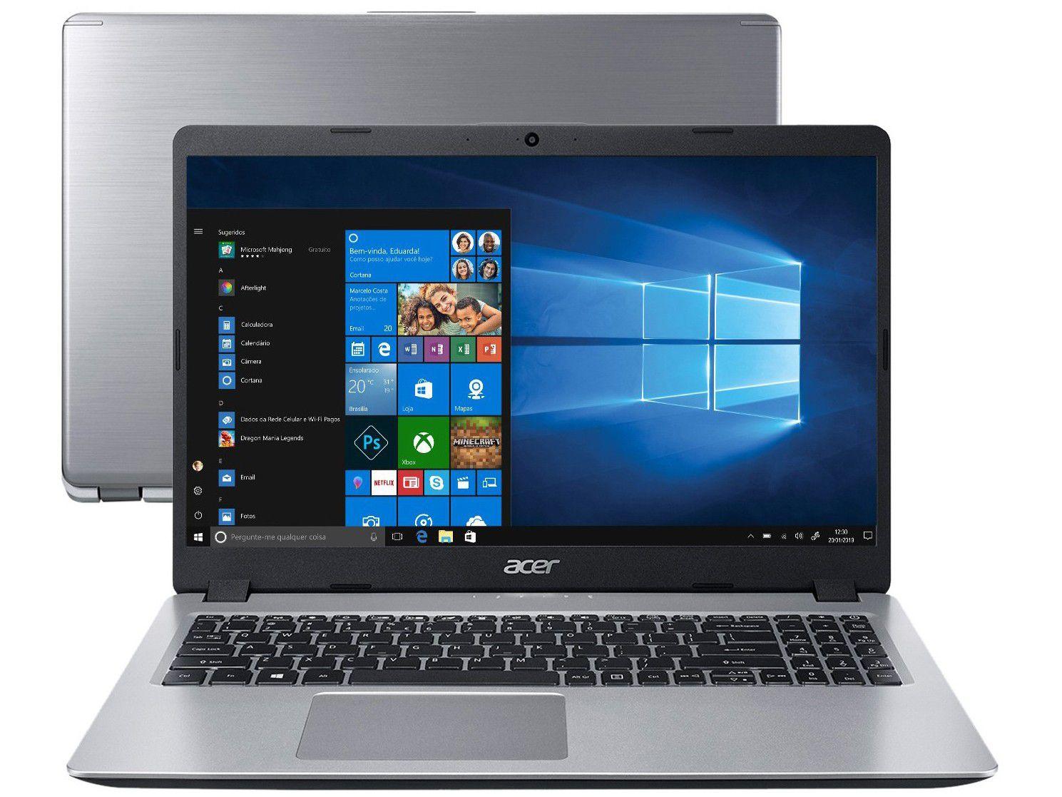 Notebook Acer Aspire 5 A515-52-536H Intel Core i5 8GB SSD 256GB 15