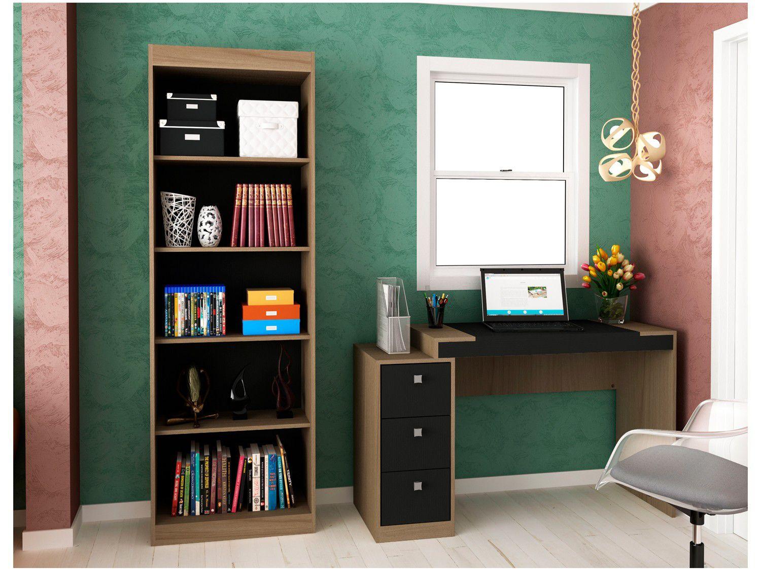 Conjunto Escritório Hecol Móveis - Home Office HO-2955 2 Peças