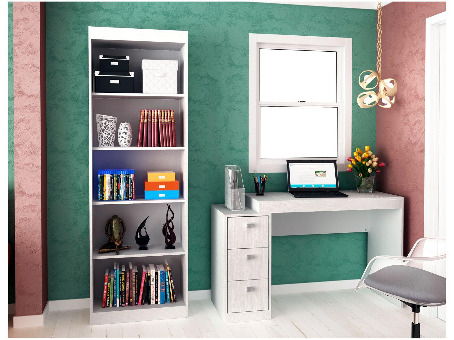 Conjunto Escritório Hecol Móveis - Home Office HO-2955 2 Peças