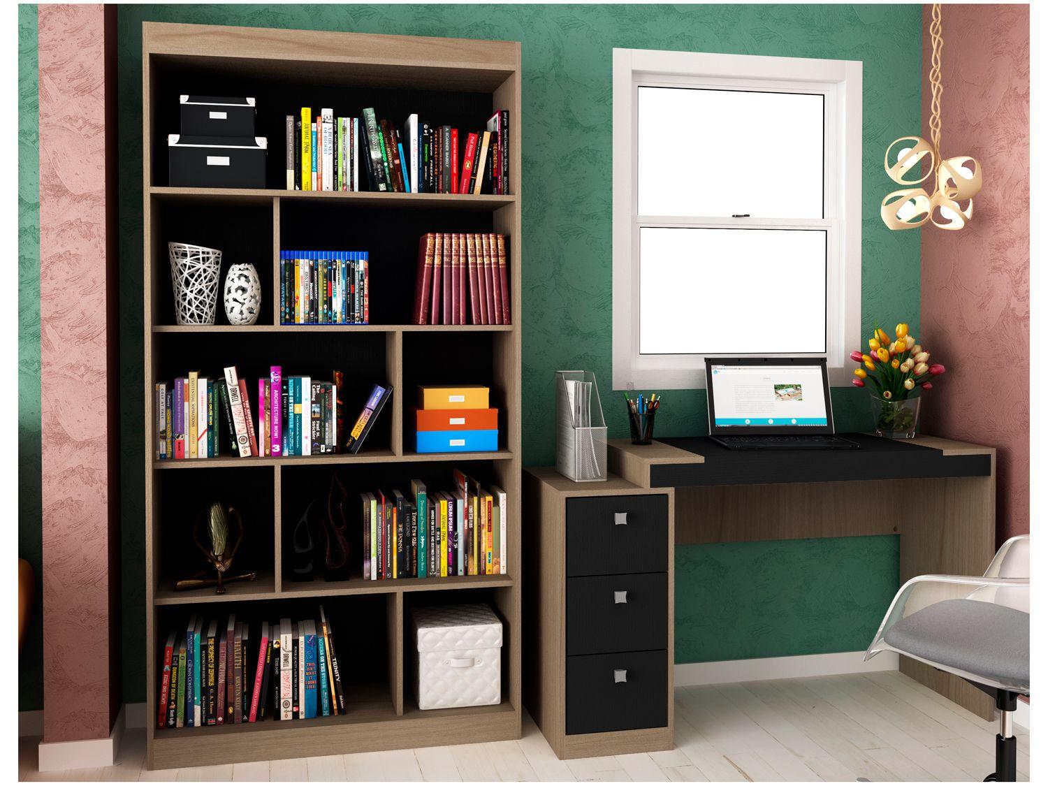 Conjunto Escritório Hecol Móveis - Home Office HO-2957 2 Peças