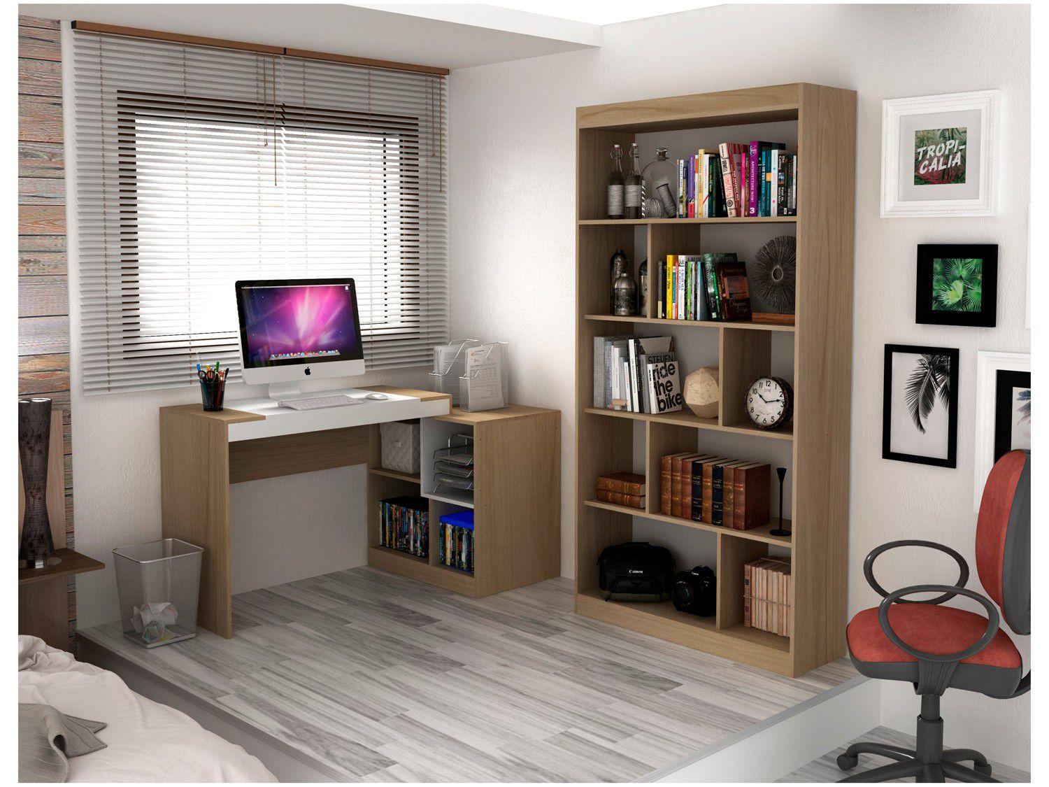 Conjunto Escritório Hecol Móveis Home Office - HO-2961 2 Peças