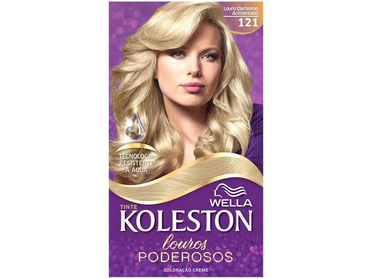 Tinta de Cabelo Koleston - Louro Claríssimo Acinzentado 121 100ml
